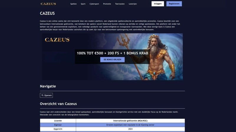 Introduction : Cazeus Casino France, que propose-t‑il réellement ?