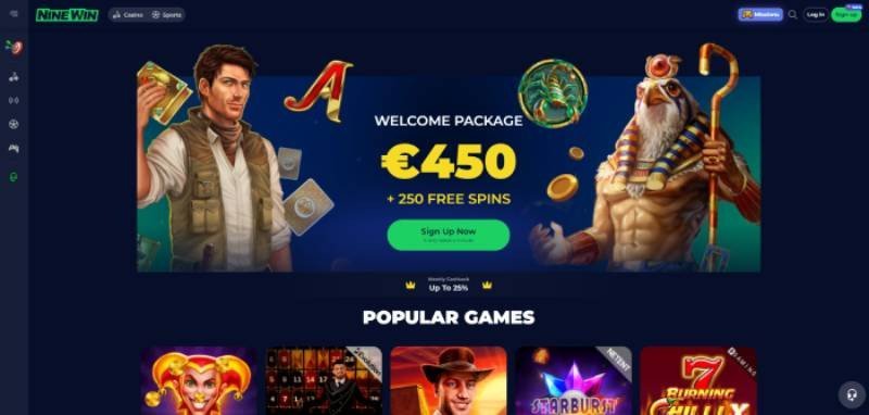Ninewin - Surprising Welcome Offer: 150% Up to £300 + 50 Free Spins